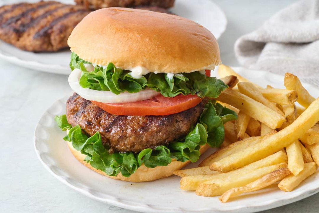 Beef Burger & Chips