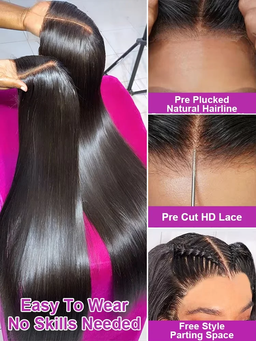 BONE STRAIGHT HAIR WIG