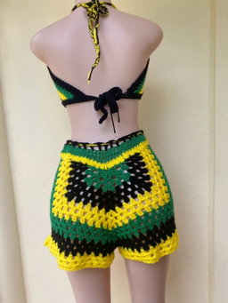 Jamaica colored shorts set