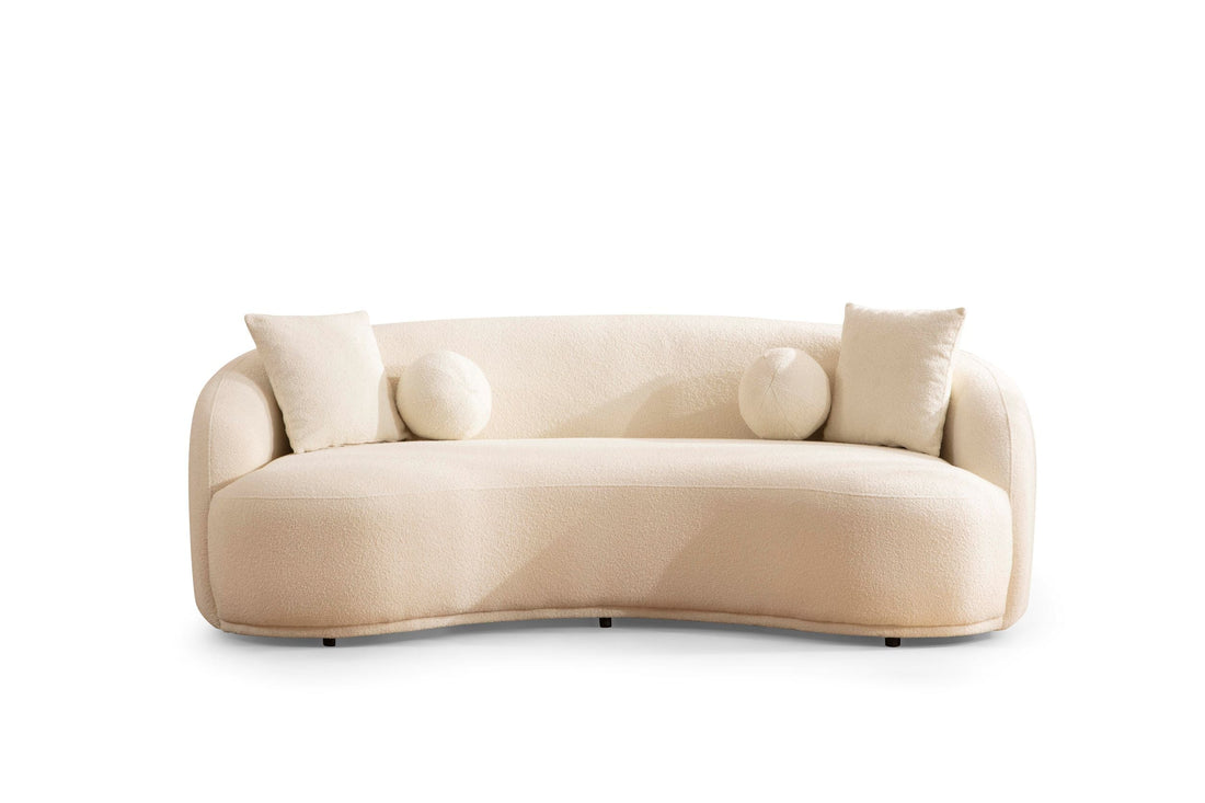 Bonita Ivory Boucle Loveseat_1