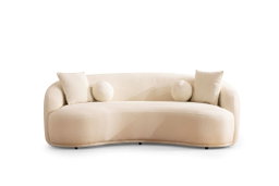 Bonita Ivory Boucle Loveseat