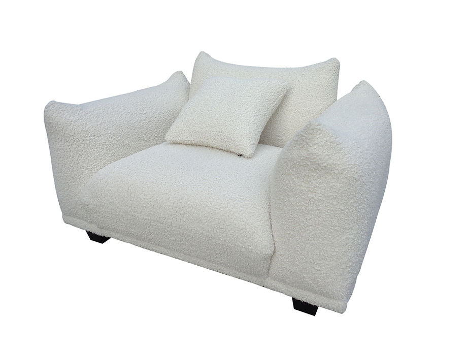 S3131 Homey sofa and oversized chair (White)_8