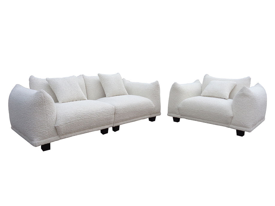S3131 Homey sofa and oversized chair (White)_1