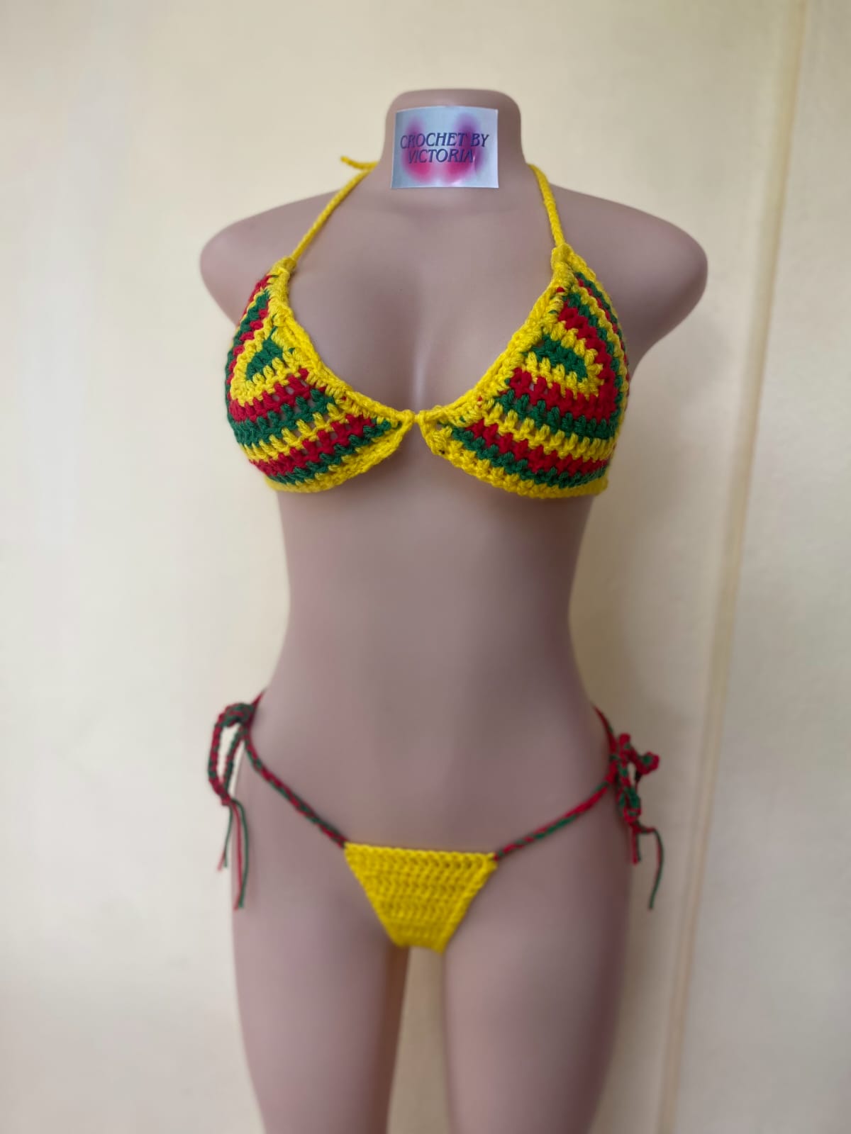 Yellow bikini set_0