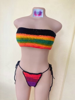 Multi colour bikini