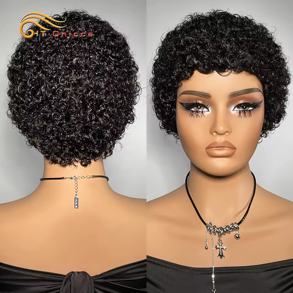Short Kinky Curly Wigs _2