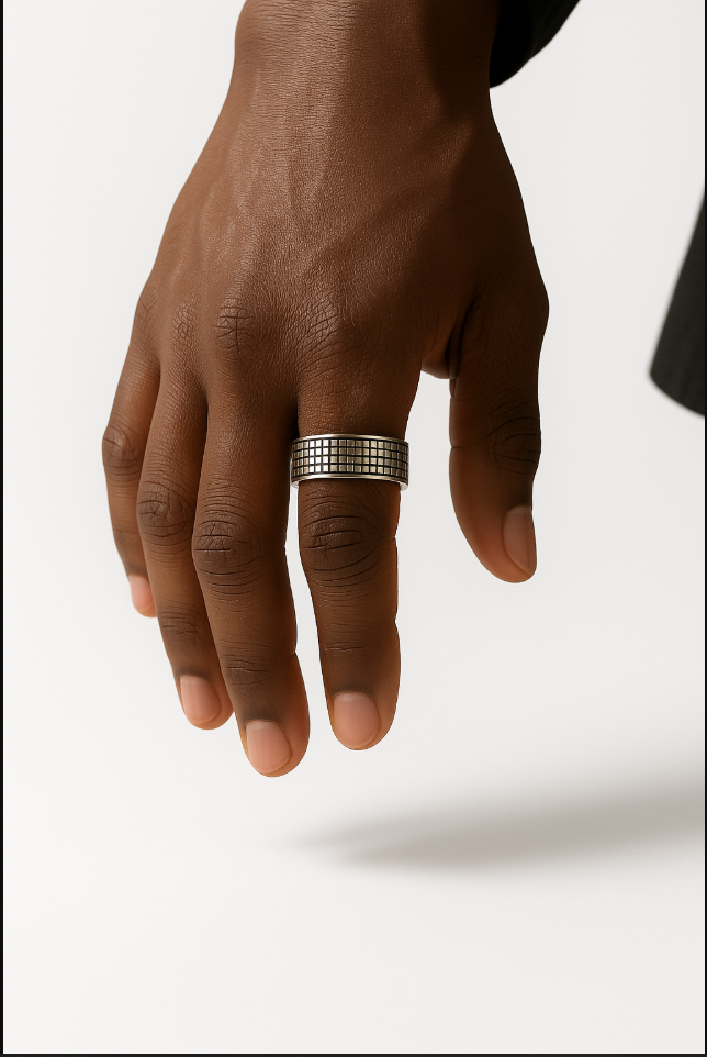 Bague Argent Cube_0
