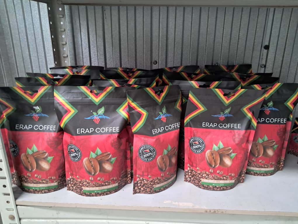 ERAP KOFI, ARABICA, DARK ROAST, WHOLE COFFEE BEAN 250g