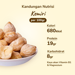  Kemiri Utuh/Bulat 100gram
