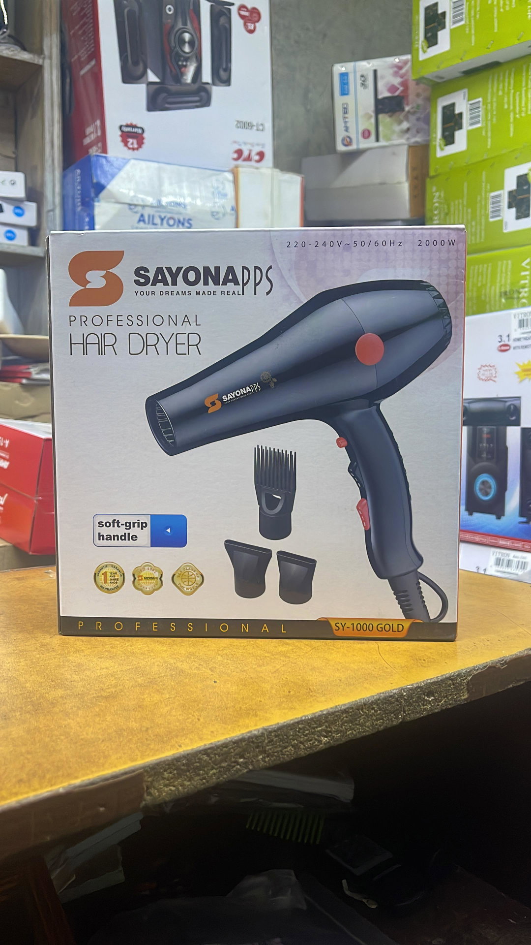 SAYONA PPS PROFESIONAL HAIR DRYER SY-1000 GOLD