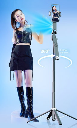 Trépied PTZ Selfie Stick Intelligent Q515TK 