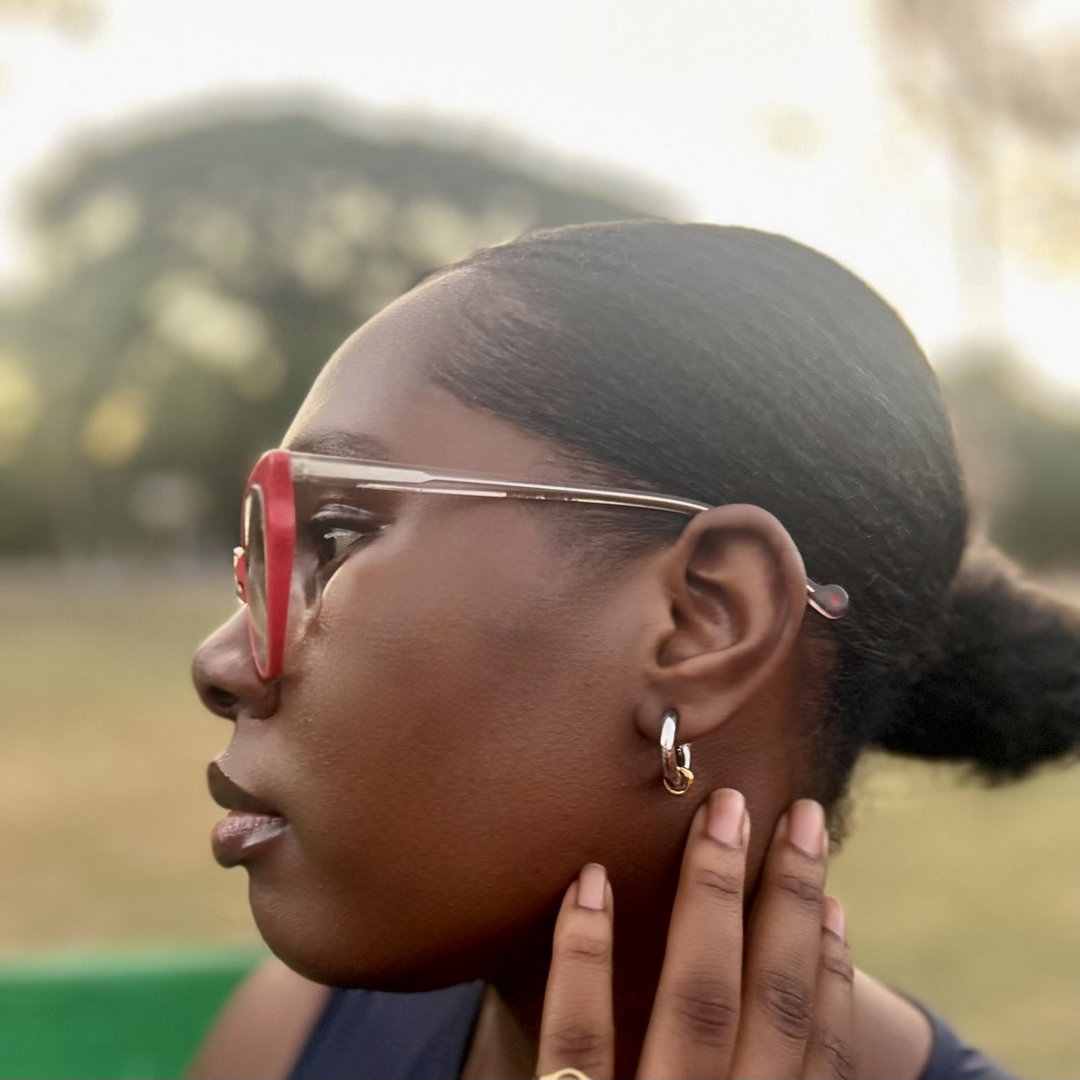 Priscilla Two-Toned Hoops