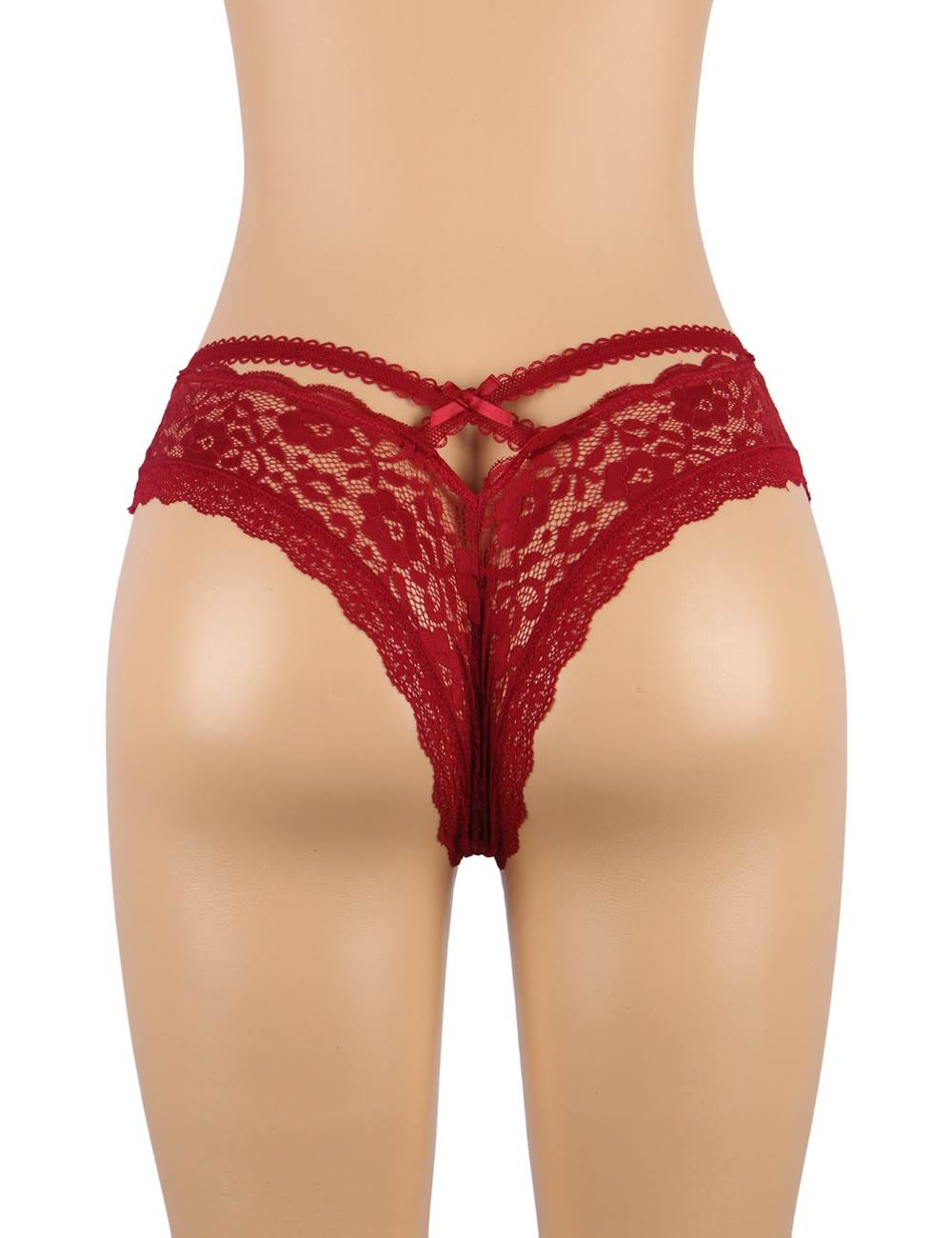 soft lace panty- Burgundy_2