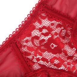 soft lace panty- Burgundy