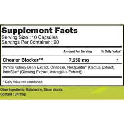 VITAXTRONG™ Cheater Blocker | Carbs & Fat Blocker • Weight Loss & Weight Management • Cheat Meals & Festive Eating Support  [VX]