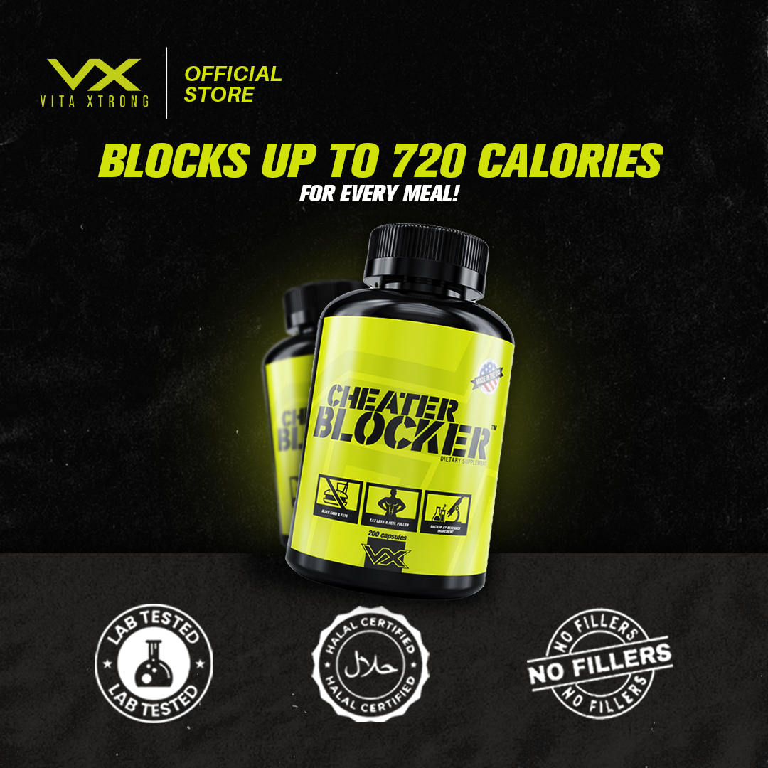 VITAXTRONG™ Cheater Blocker | Carbs & Fat Blocker • Weight Loss & Weight Management • Cheat Meals & Festive Eating Support  [VX]_5