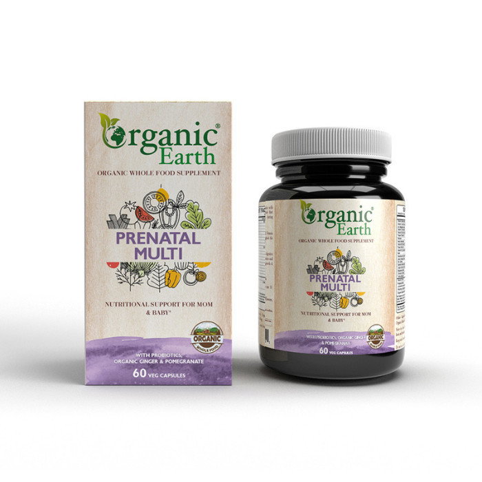 Organic Earth Prenatal Multi 60 Capsules_0