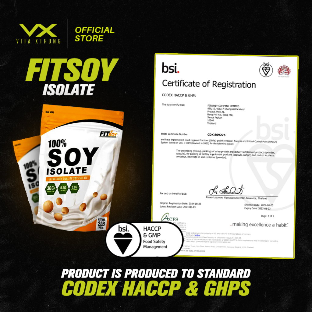 FITSOY 100% Soy Isolate [2lbs / 1KG] | Vegan Protein, 30g Protein, 5.2g BCAA, 6.8g Glutamine_9