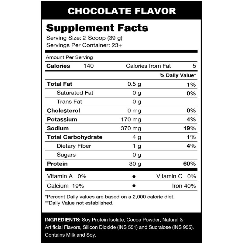 FITSOY 100% Soy Isolate [2lbs / 1KG] | Vegan Protein, 30g Protein, 5.2g BCAA, 6.8g Glutamine_6
