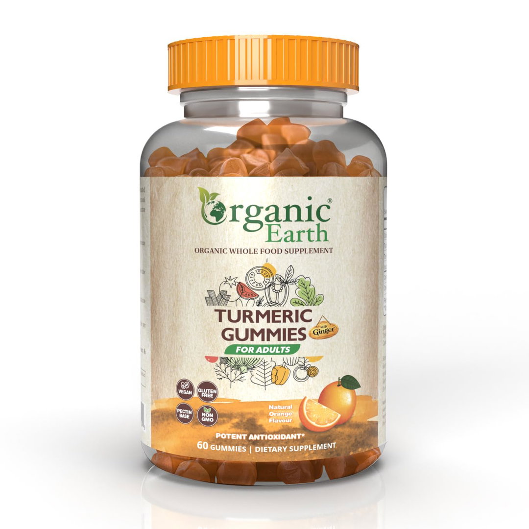 Organic Earth Turmeric Adult Gummies 60'S