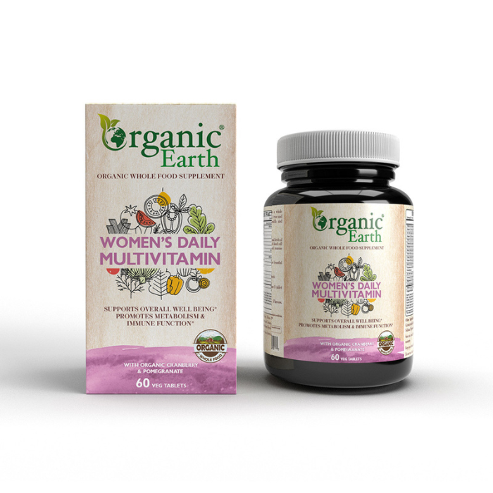 Organic Earth WomenโS Daily Multivitamin 60 Capsules