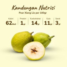 Pear Xiang Lie Astro Farm pack 2-3 pcs 200-250 gram