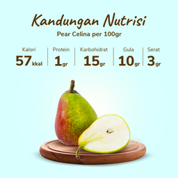 Pear Celina 4-6 pcs 750-800 gram