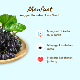 Anggur Moondrops Less Seed 500gram