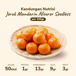 Jeruk Mandarin Afourer Seedless 4-10 pcs 500-550 gram
