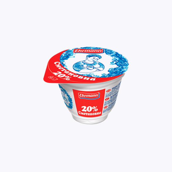 Сметана Сметановна 20% 185г