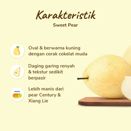 Buah Pir Madu / Sweet Pear 3-5 pcs 950-1000 gram