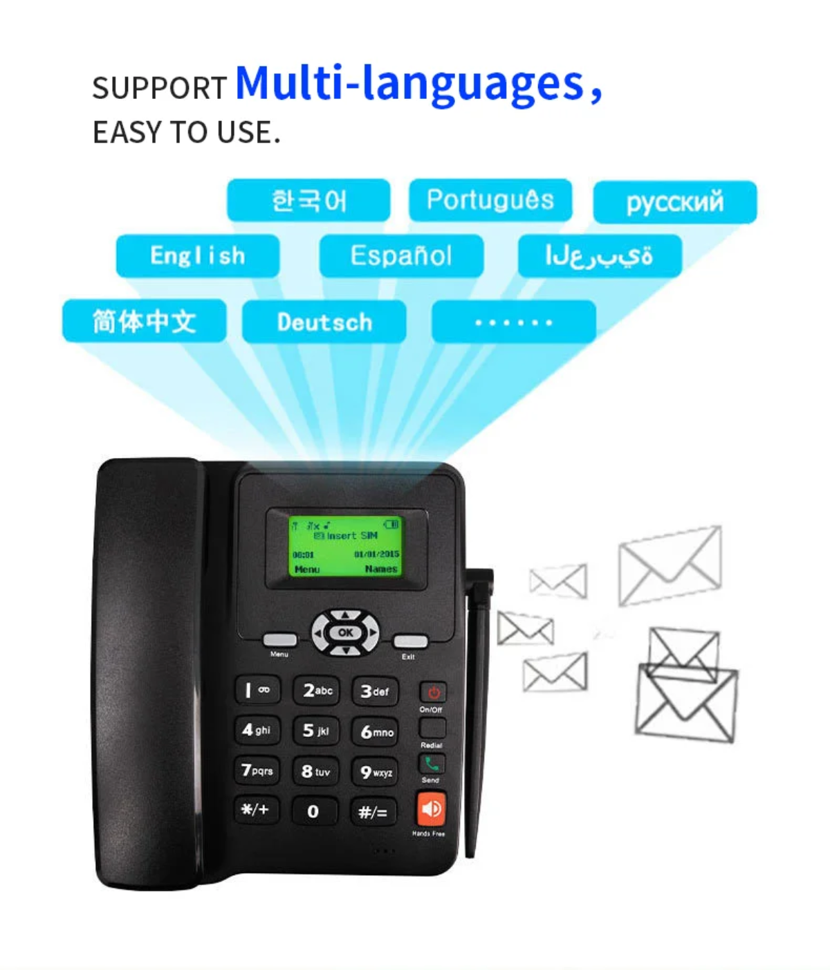 GSM Desk Fixed Wireless Phone_4