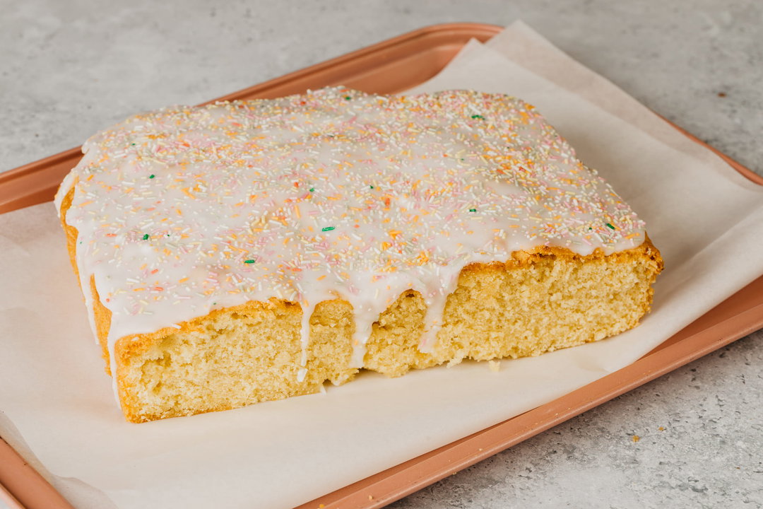 Old School Icing and Sprinkles Cake (12 Individual Pieces)