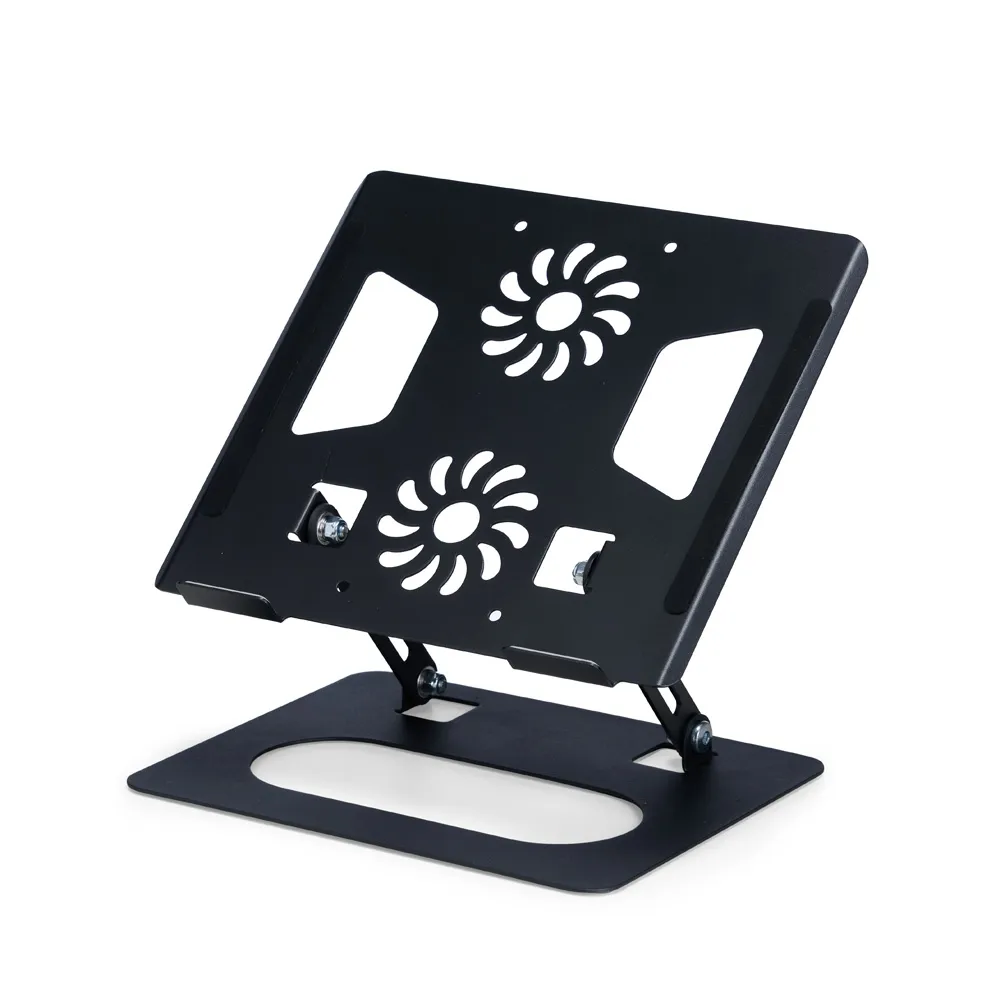 Suporte Para Notebook e Tablet de Mesa Articulado Ajustável Com Rotação 360 Graus em Alumínio Resistente e Multifuncional Com Design Ergonômico, Compatível com Macbook Pro, MacBook Air, Dell_0