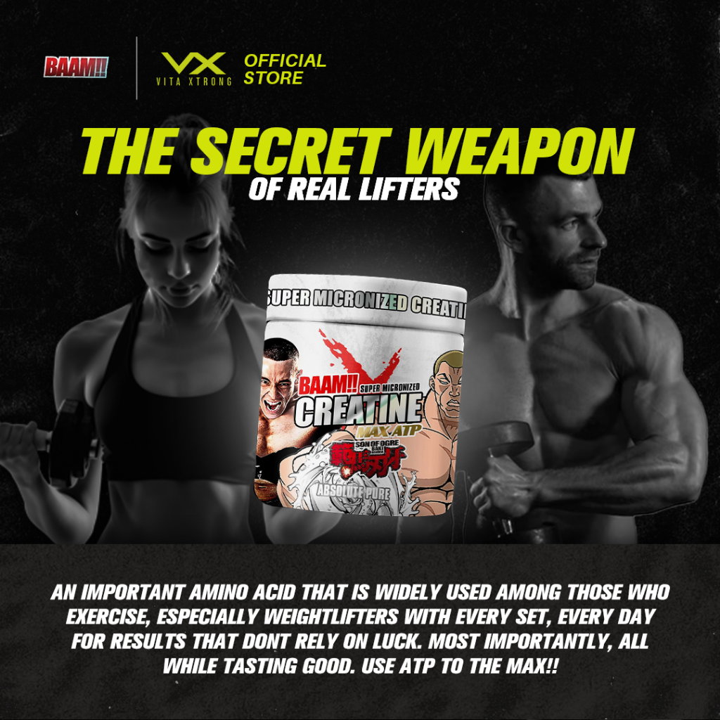 BAAM!! Creatine Monohydrate MAX ATP 500 (300g) | Super Micronized Powder, Muscle Strength & Recovery_4