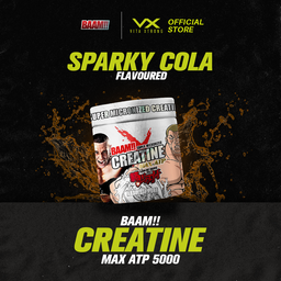 BAAM!! Creatine Monohydrate MAX ATP 500 (300g) | Super Micronized Powder, Muscle Strength & Recovery