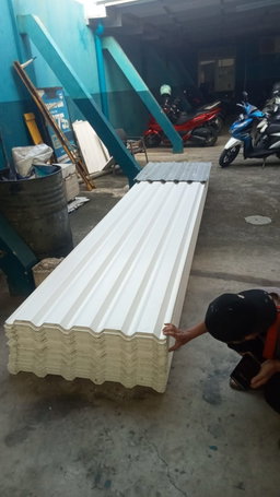Atap Alderon 830 10mm double layer upvc