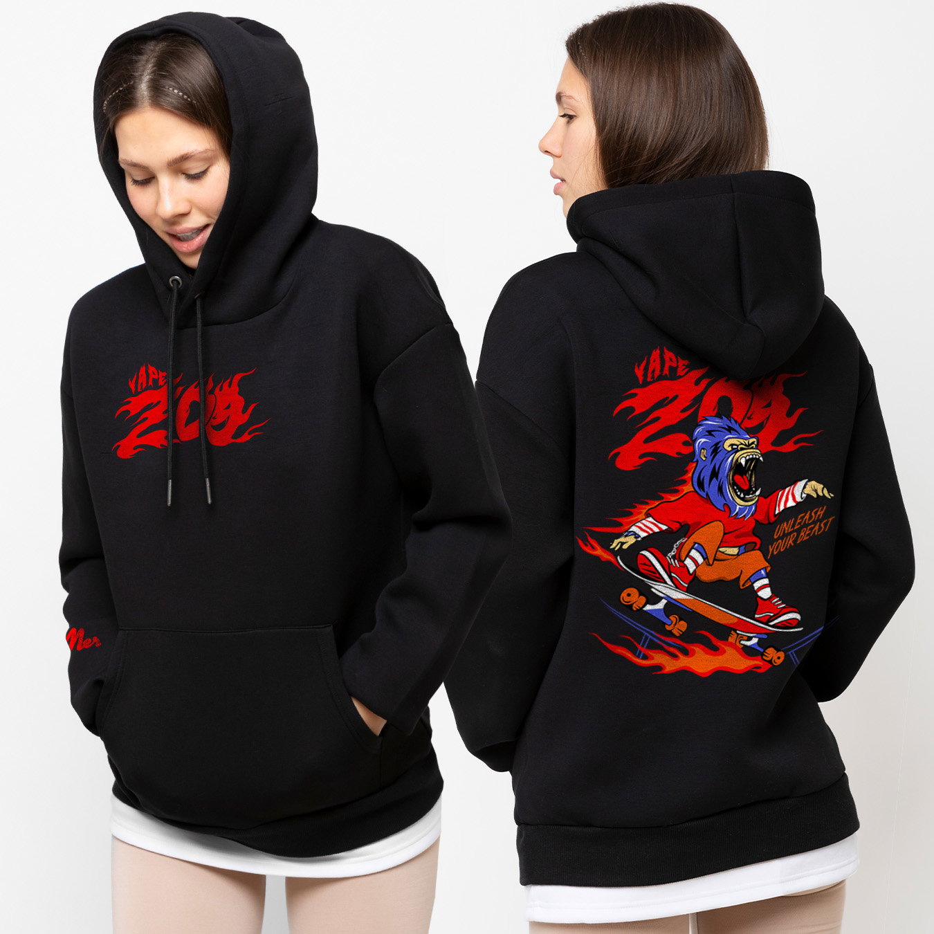 SKATE RED HOODIE_0