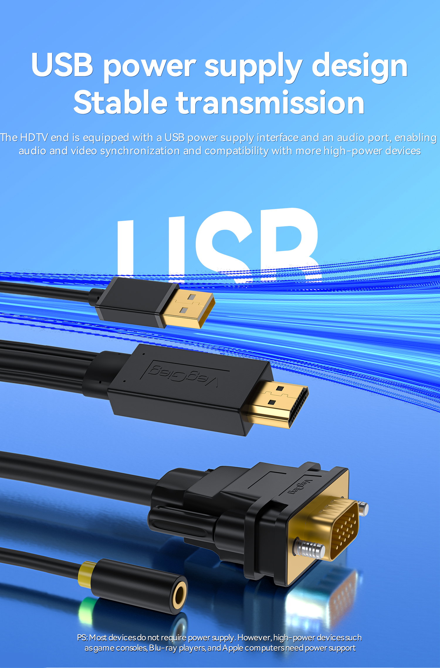 HDMI to VGA M/M Cable 1.5M _0