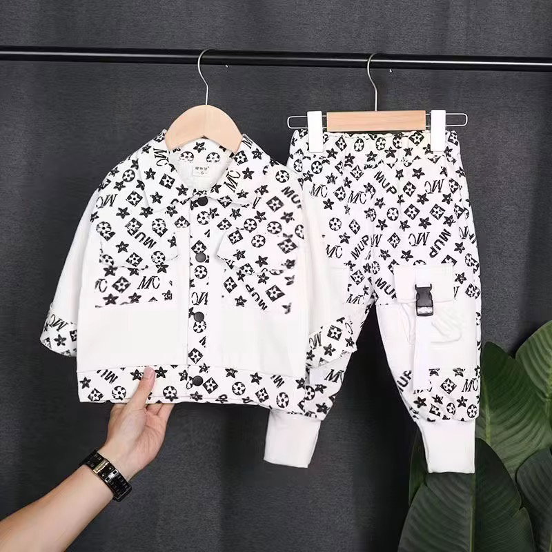 Workwear set new Korean sty clothes for kids _1