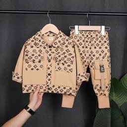 Workwear set new Korean sty clothes for kids 