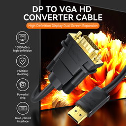 DP to VGA M/M Cable 1.5M 