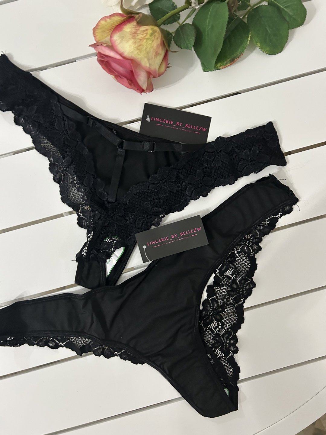 High end panty-black