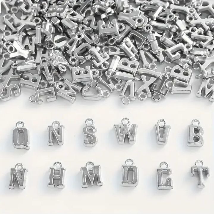 Alphabet letter charms - Silver_0