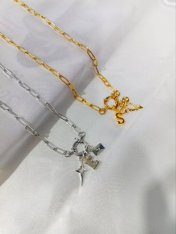 Custom charm necklace - Gold, by The Charm Lab