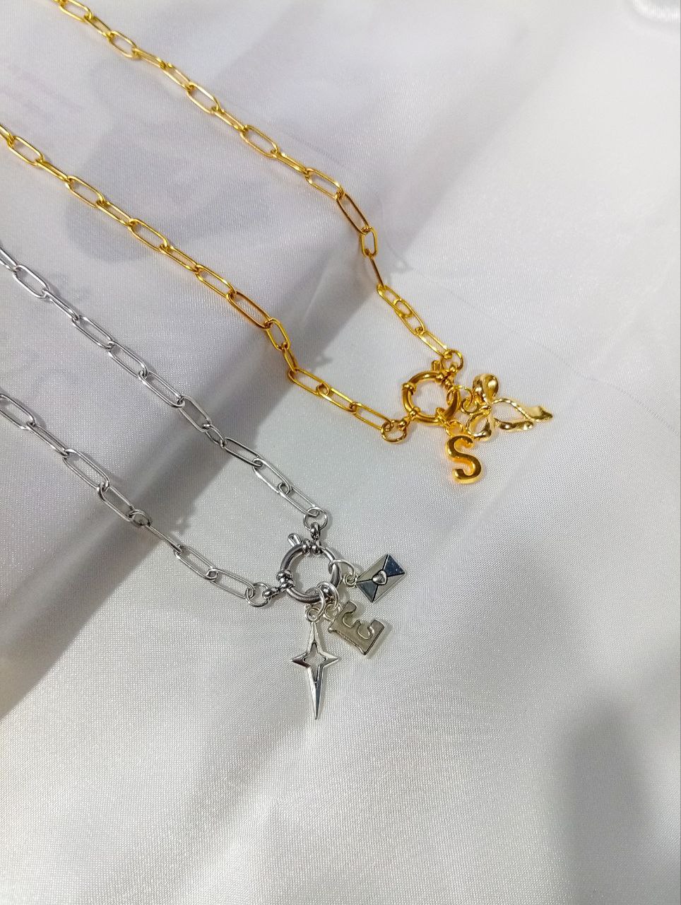 Custom charm necklace - Silver, by The Charm Lab_1