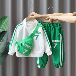 Boys' Suit Spring and Autumn Two-piece Suit Spring Suit Trendy Sportswear