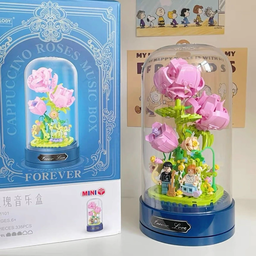Pink rose MUSIC BOX 