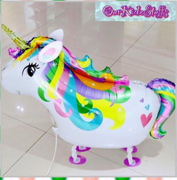 Dinosaur Unicorn Walking Pet Balloons (Helium not provided)