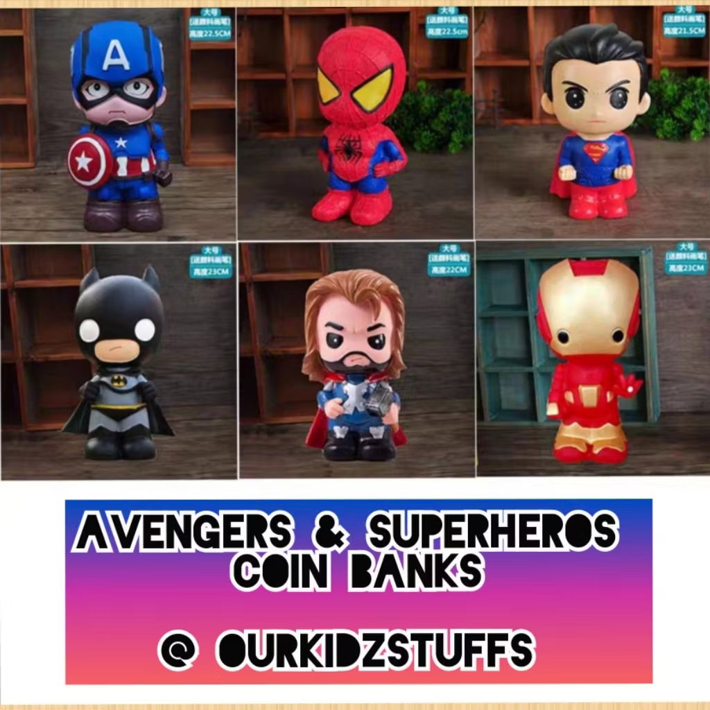 Superhero Collection Piggybank Painting Kit